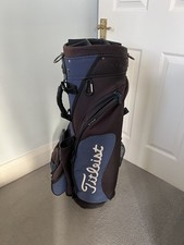Titleist Lightweight Golf Cart Bag 8 way Blue/Black