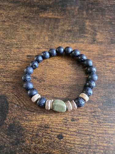 Lava rock bracelet - lava,
