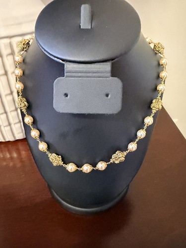 Indian pearl bead necklace - indian,