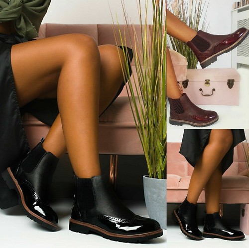 Ladies womens ankle - ankle, brogue