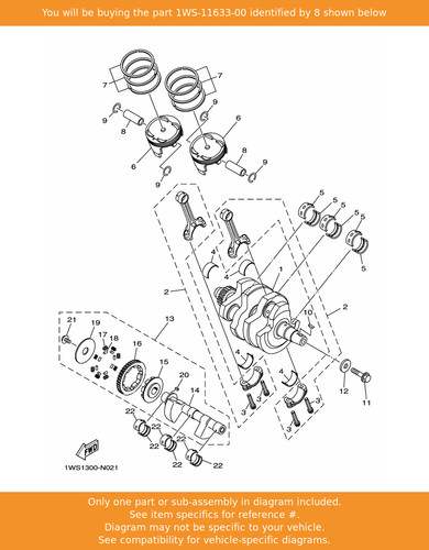Yamaha pin piston - pin,,