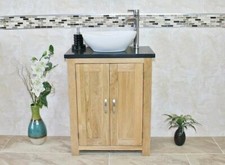 Solid Oak Bathroom Vanity Unit