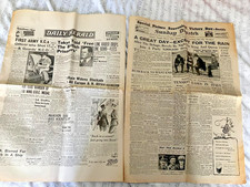 2 x vintage Newspapers 1940