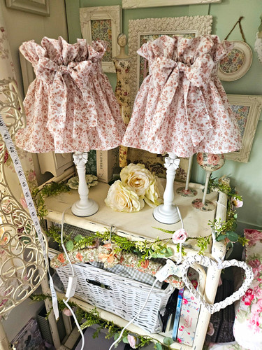 Pair pink white - pink, floral
