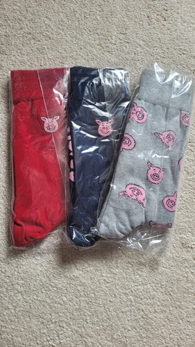 Percy pig socks - size, 6