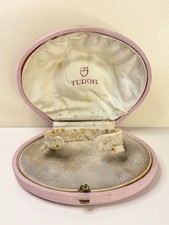 TUDOR Vintage Watch ‘Clam Shell’ Presentation Box Storage Pink Ladies