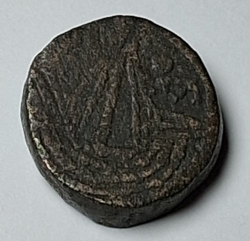 Bronze medieval coin gold - bronze,