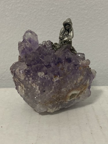 Vintage pewter miner - pewter, figurine
