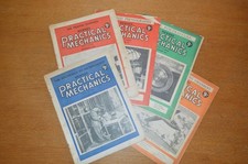 Practical Mechanics vintage magazines 1940s, bundle of 5