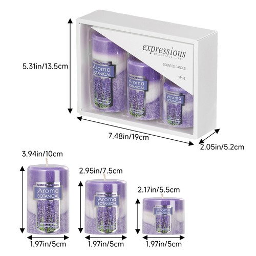 Pack scented candles - scented,