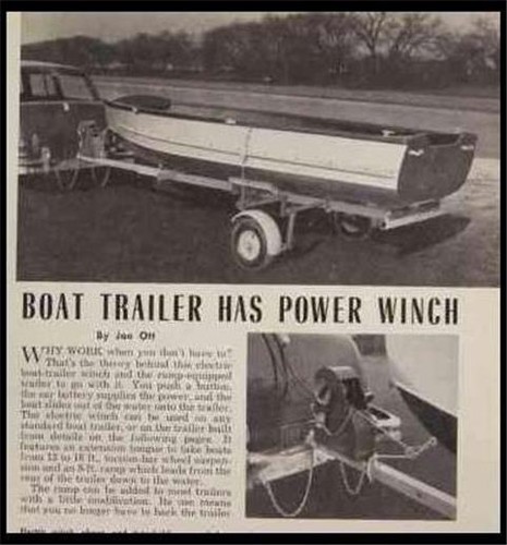Boat trailer w power - trailer, w/power