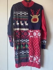 Next Girls Christmas Jumper Dress Aged 10 Years