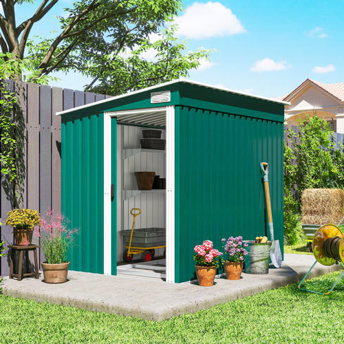 5ft lean metal garden - x,