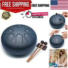 Navy Steel Tongue Drum - 6