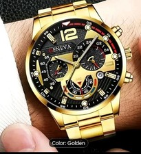 geneva mens Luxury Gold