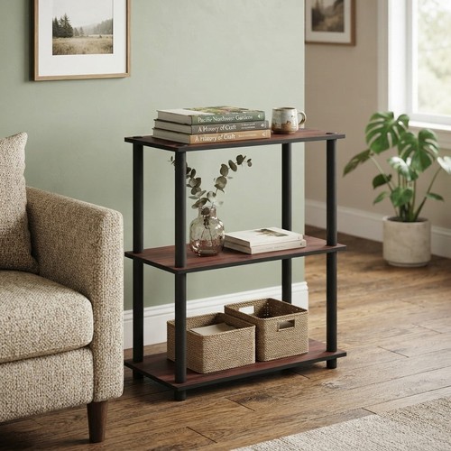 Compact dark cherry bookcase - compact,