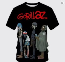 Rock Band Gorillaz 3D Printed T-shirt XXS-6XL