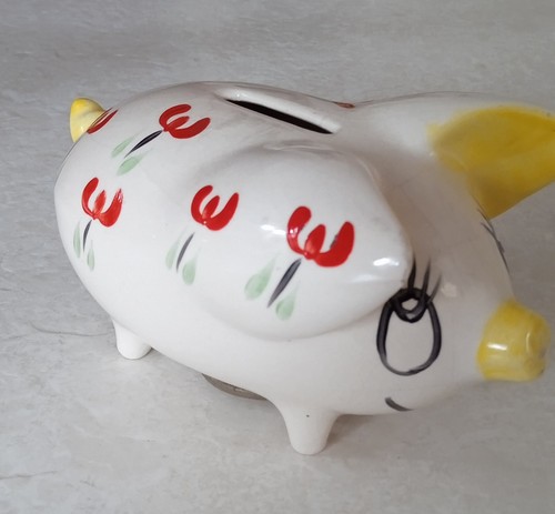 Vintage porcelain piggy bank - porcelain, -bank
