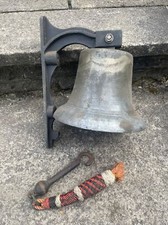 Vintage Ships Large Bell Steel & Bronze