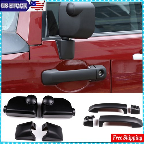 Matte black mirror covers - matte,