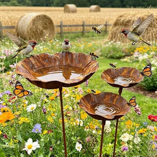 3pcs wrought iron with - 3pcs,