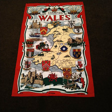 Wales 100% Cotton Tea Towel
