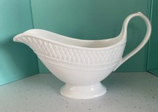 Spode White Mansard Gravy Boat