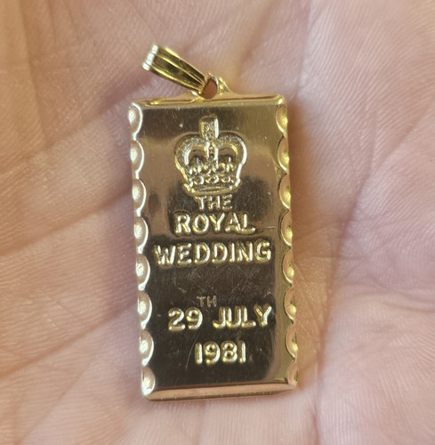 22ct gold plated royal wedding - plated,