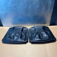 Mercedes-Benz W124 Front Seat Backrest Panel Set Of 2x 1249140023 Black Leather