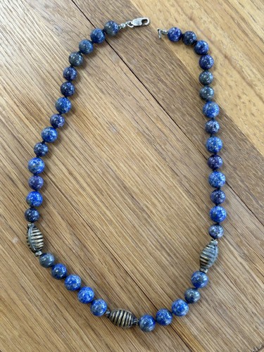 Vintage necklace with - , natural