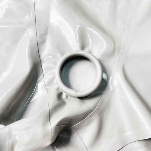 Men latex white shorts with - men's,