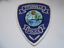 TITUSVILLE   POLICE   old American police  USA cloth patch