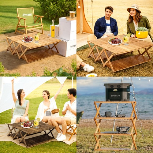 Tier camping storage rack - storage,