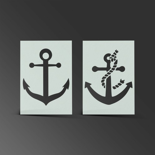 Anchor stencil shabby - anchor, chic