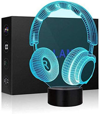 Headphone 3D Illusion Lamp, 3D