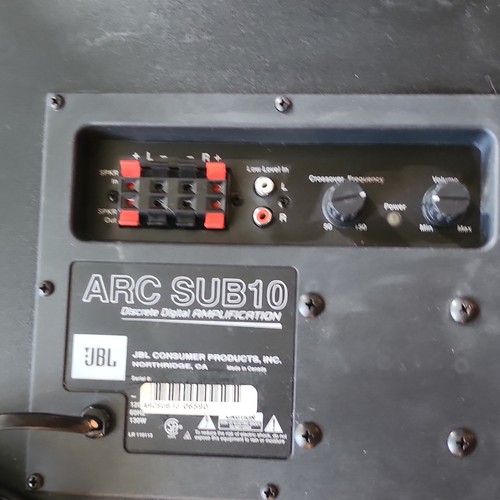 Jbl arc sub10 powered active - jbl,