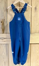 Jojo Maman Bebe Pack-Away Waterproof Dungarees Puddle Suit ~ 2-3 Years