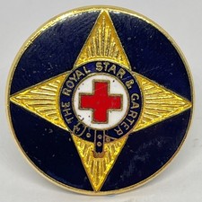 The Royal Star & Garter Enamel Pin Badge British Red Cross Military Veterans