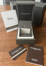 GENUINE RAYMOND WEIL MAESTRO WATCH BOX GUARANTEE CARD & TRAVEL POUCH 466