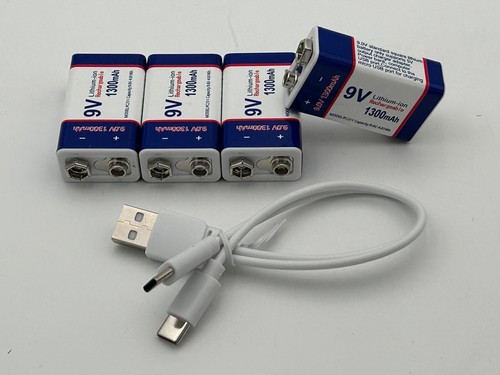 Four rechargeable 9v - four,