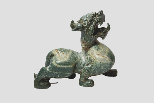 Vintage chinese hard stone dog - vintage,