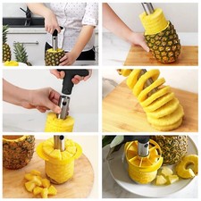 AEX Heavy Duty Stainless Pineapple Corer Fruit Slicer Peeler Cutter Kitchen Tool
