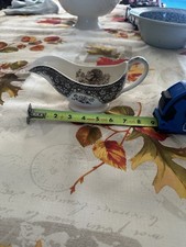 SPODE England Festival Celebration Turkey Thanksgiving gravy boat 8"