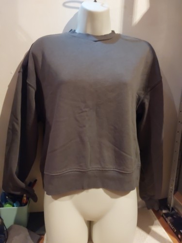 Grey crop sweater jumper - crop,