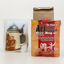 German Beer Stein Lidded Mug