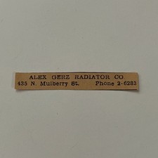 Alex Gerz Radiator Co 435 N Mulberry St 1937 Lancaster Clipping SAI4-S22