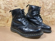 Dr Martens Airwalk Black Leather 8 Hole Lace Up Boots UK 9 