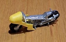 Vintage 1970s Corgi Diecast Motorcycle – Yellow Fairing, Made in GT Britain