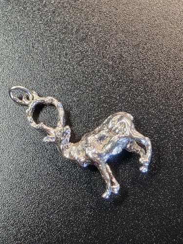 Vintage sterling silver stag - sterling,