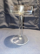 Vintage Dartington Clear Glass 6 1/4” Candle Holder. Frank Thrower.